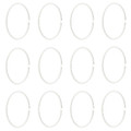 HASSJÖN Shower curtain ring, white