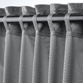 SANDSVINGEL Curtains, 1 pair, grey, 135x300 cm