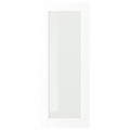 ENKÖPING Glass door, white wood effect, 40x100 cm