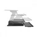 MacLean Sit-stand Desktop Workstation MC-792, black