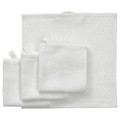 LUDDVIAL Washcloth, white, 25x25 cm