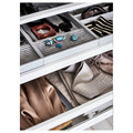 PAX / FYRUDDEN Wardrobe combination, white/blue, 250x60x236 cm