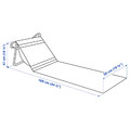 STRANDÖN Sun lounger, blue/white