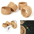 Set of 4 Napkin Rings, jute