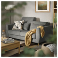 SLATORP 2-seat sofa, Hakebo dark grey