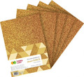 Craft Foam Glitter A4 5 Sheets, gold