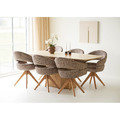 Swivel Dining Chair Dover, brown