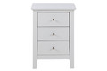 Nightstand Bedside Table Linnea I, white