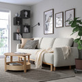 GRUNNARP 3-seat sofa-bed, Gunnared beige