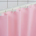 LUDDHAGTORN Shower curtain, pink, 180x200 cm