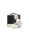 BABYBJÖRN Travel Crib Light, Silver + sheet