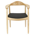 Chair President, wooden, natural