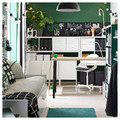 MITTCIRKEL / ADILS Desk, lively pine effect black, 120x60 cm
