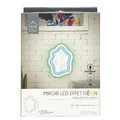Modern LED Mirror with Neon Effect