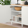 BESTÅ Storage combination with doors, white, Sutterviken/Kabbarp white, 180x42x76 cm
