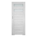 Internal Door, Undercut, Trame 80, right, silver oak