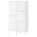 HÄLLAN Storage combination with doors, white, 90x47x167 cm