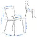 VIHALS / VIHALS Table and 4 chairs, white white/green Tibbleby grey-green, 107 cm