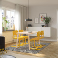 LYCKAN Chair, yellow/birch veneer