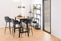 Bar Stool with Backrest Brooke VIC, grey