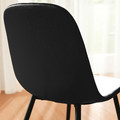 TONSTAD / NORDMANSSKÄR Table and 4 chairs, oak veneer/Bomstad black black, 150x80 cm