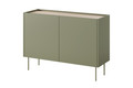 Two-Door Cabinet with Drawers Desin 120, olive/nagano oak