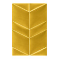 Upholstered Wall Panel Triangle Stegu Mollis 15x30cm 2pcs L, yellow