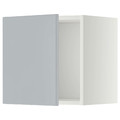 METOD Wall cabinet, white/Veddinge grey, 40x40 cm