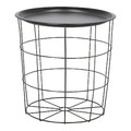 Side Table with Storage Cocotte, black