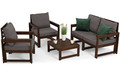 Outdoor Furniture Set MALTA, dark brown/graphite