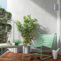 SKOGSÖN Easy chair, light green outdoor