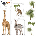 Wall Sticker Set - Safari Animals II