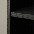 BILLY Bookcase, black oak effect, 80x28x106 cm