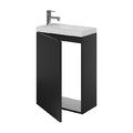 Goodhome Wall-mounted Basin Cabinet Imandra 44cm, matt black