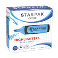 Starpak Highlighter, blue, 10-pack