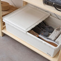 SOCKERBIT Storage box with lid, white, 50x77x19 cm