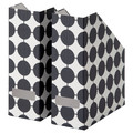 TJENA Magazine file, white black/dotted
