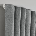 ROSENMANDEL Block-out curtains, 1 pair, grey, 135x300 cm