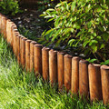 Garden Edging Log Roll 200 x 25 cm fi 60 mm, brown