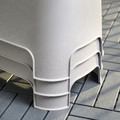 ASPAREN Plant set, outdoor grey/transparent white, 89x38x91 cm