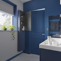 GoodHome Bathroom Wall Cabinet Imandra 40 x 90 x 15 cm, matt dark blue