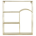 Shelving Unit Alia, gold