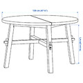 SKOGSTA / SKOGSTA Table and 4 chairs, acacia/black, 120 cm