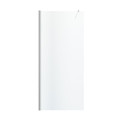 GoodHome Walk-in Shower Panel Beloya 90cm, chrome/transparent