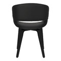 Chair Supernova, faux leather, black