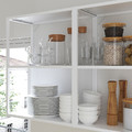 ENHET Storage combination for laundry, white, oak effect, 120x30x150 cm
