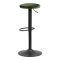Bar Stool Finch, velvet, Forest green