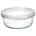 IKEA 365+ Food container with lid, glass, 400 ml