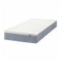 VESTERÖY Mattress and mattress pad, firm light blue/Näsfjället white, 80x200 cm