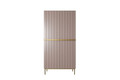 Wardrobe Nicole with Drawer Unit 100 cm, antique pink, gold legs